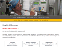 Tablet Screenshot of koch-waagen.de